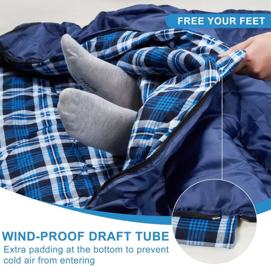 Cotton Flannel Double Sleeping Bag