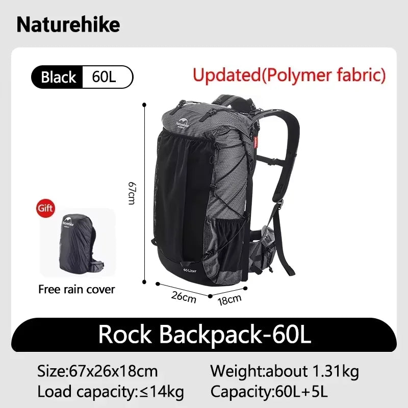 Hiking Backpack with Rain Cover – 40L or 60L