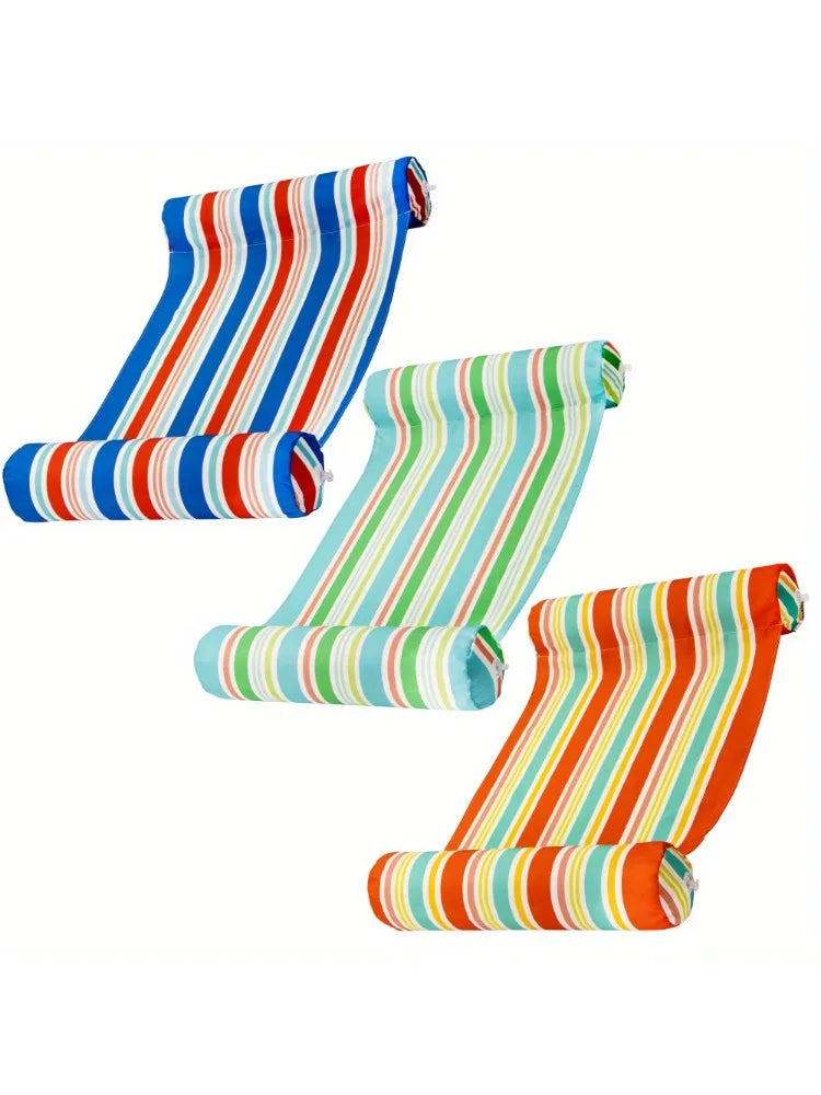 3 Pack 4-in-1 Inflatable Water Hammock