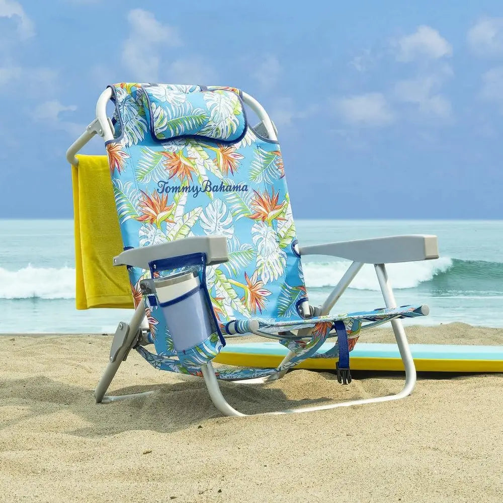 2 Pack Backpack Beach Chairs – 5-Position Folding Chair