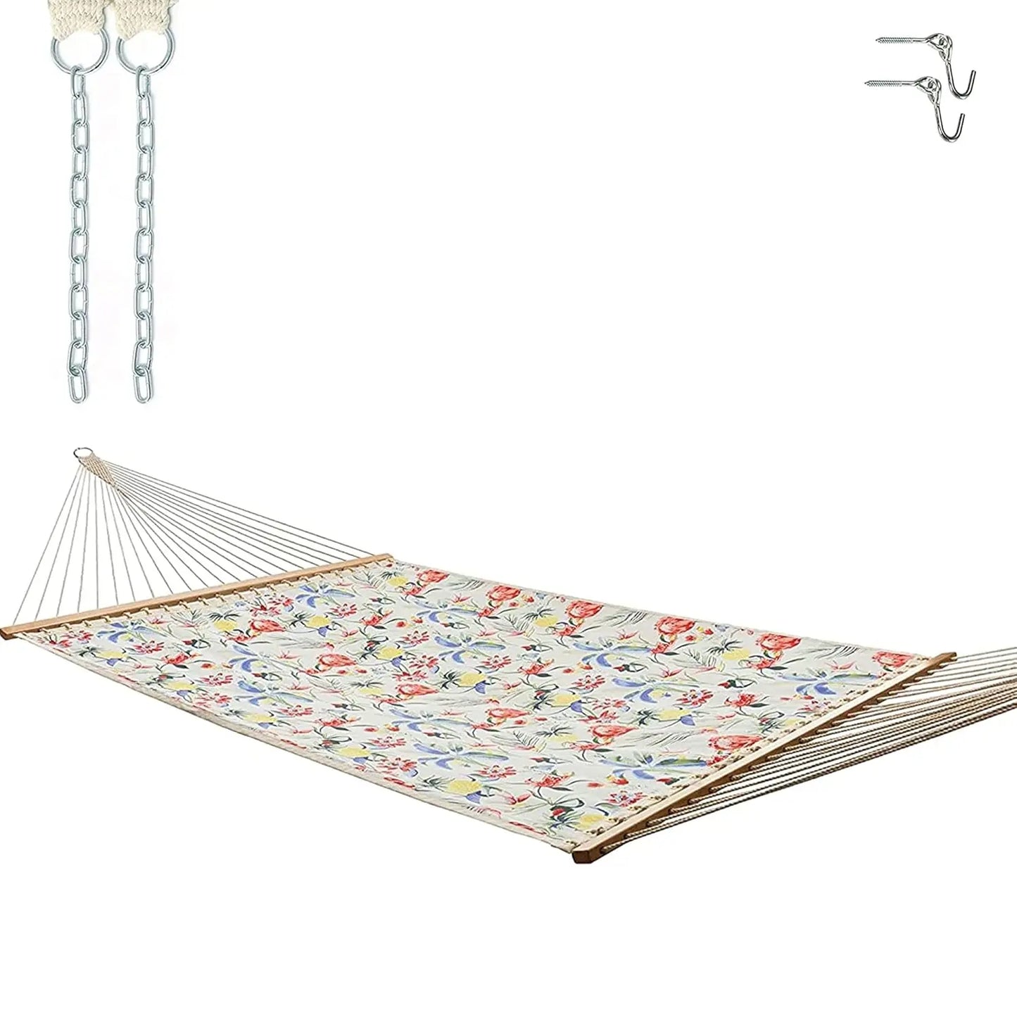 Quilted Polyester Hammock 11.5 ft x52i n, 350lb
