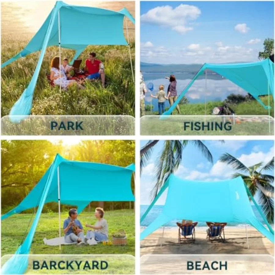 Beach Sun Shelter 7x7FT