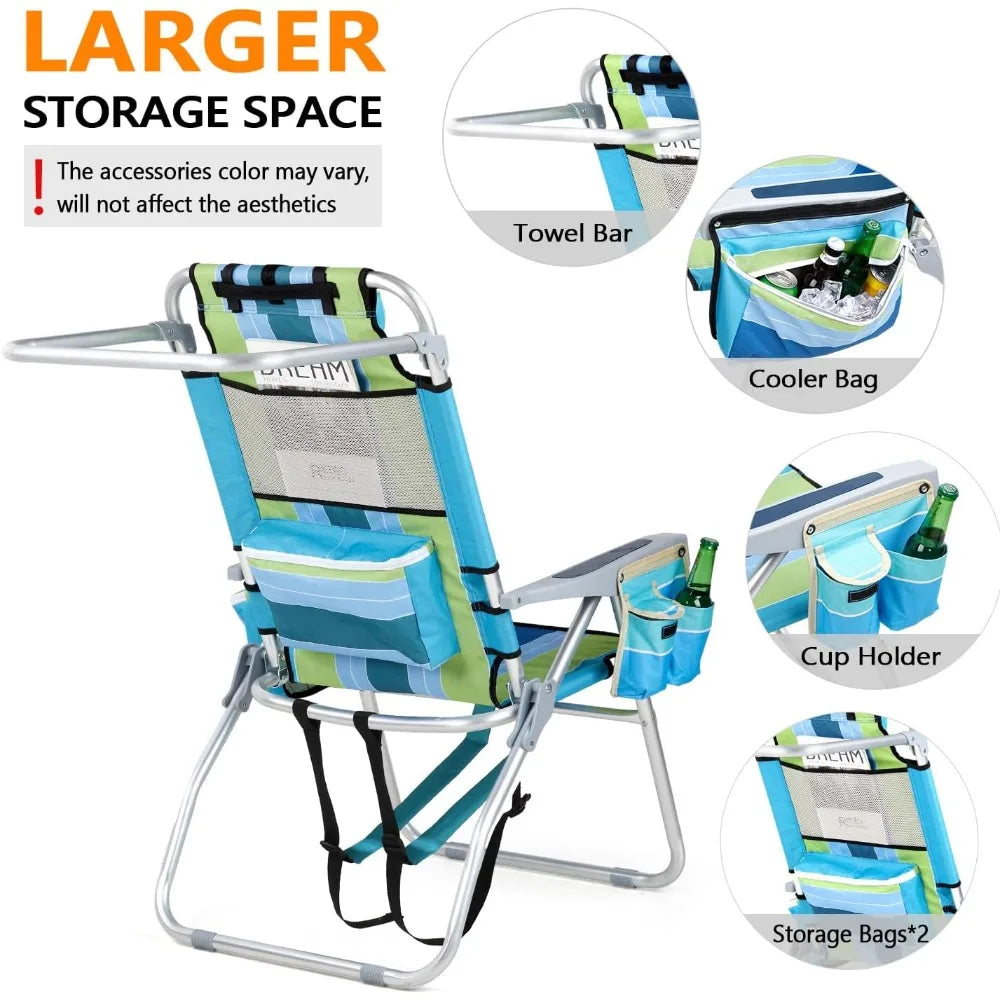Tall Beach Chairs 2 Pack