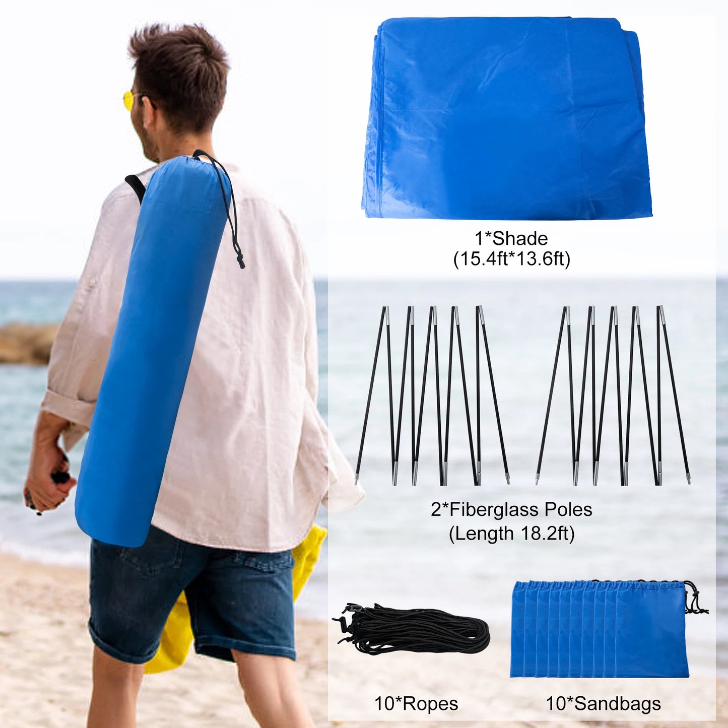 Beach Shade for 8 People