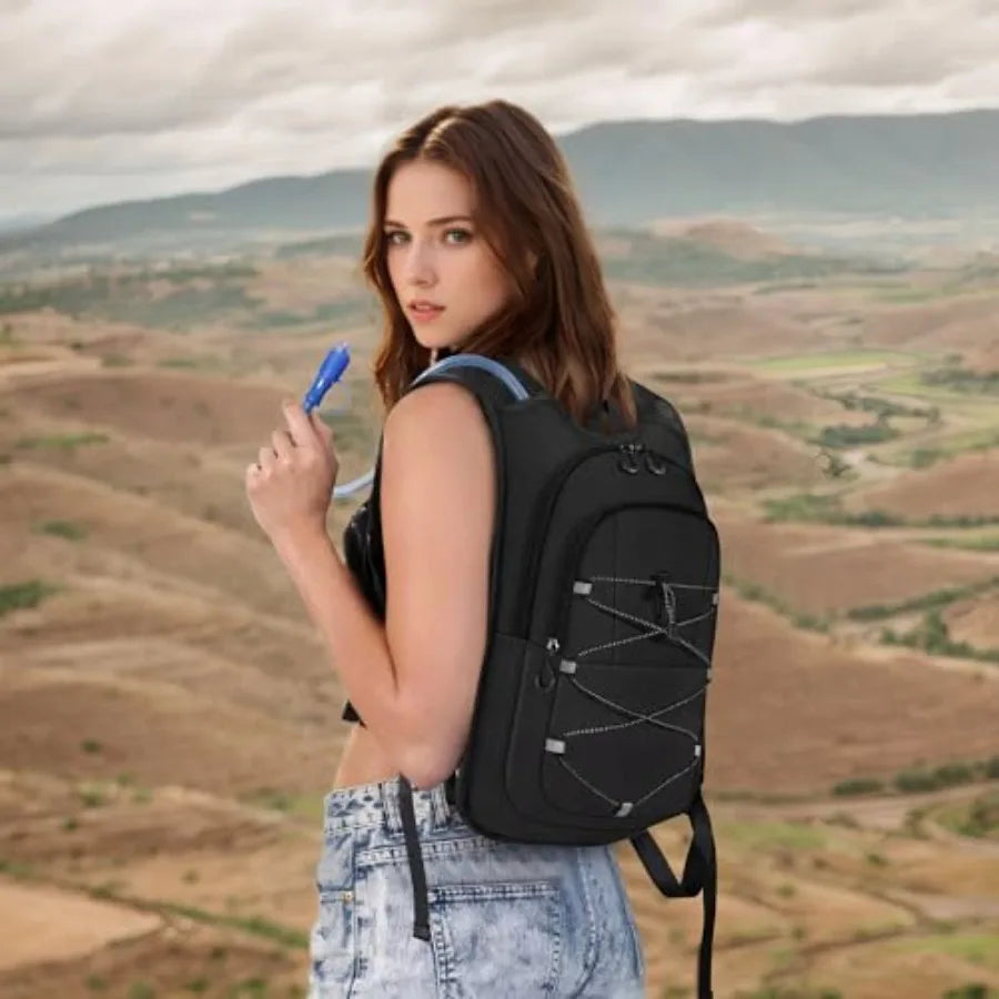 Lightweight Hiking Water Backpack with 2L Water Bladder