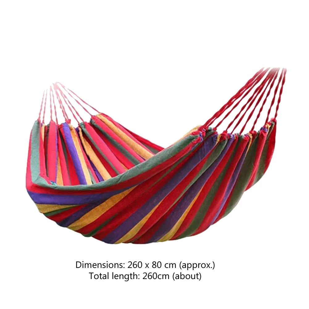 1-2 Person Fabric Hammock with Tree Straps, 264lbs Capacity with Carry Bag