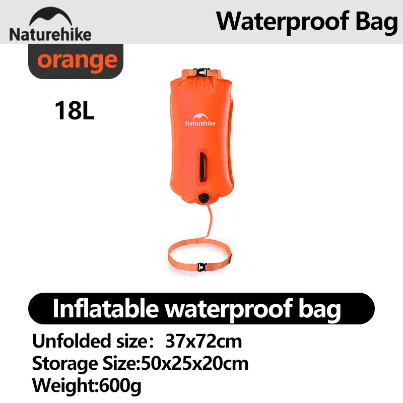 Naturehike Waterproof Swim Buoy Dry Bag | Inflatable Beach & Trekking Storage Bag