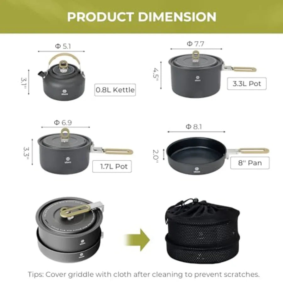 Lightweight Outdoor Camping Cookware Set