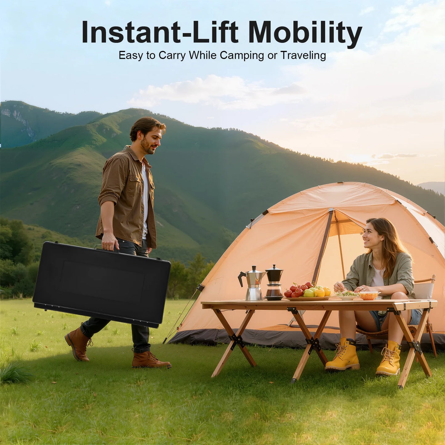 Portable 3-Burner Gas Camping Stove | 4.5KW | Piezo Ignition | Windproof | Tabletop