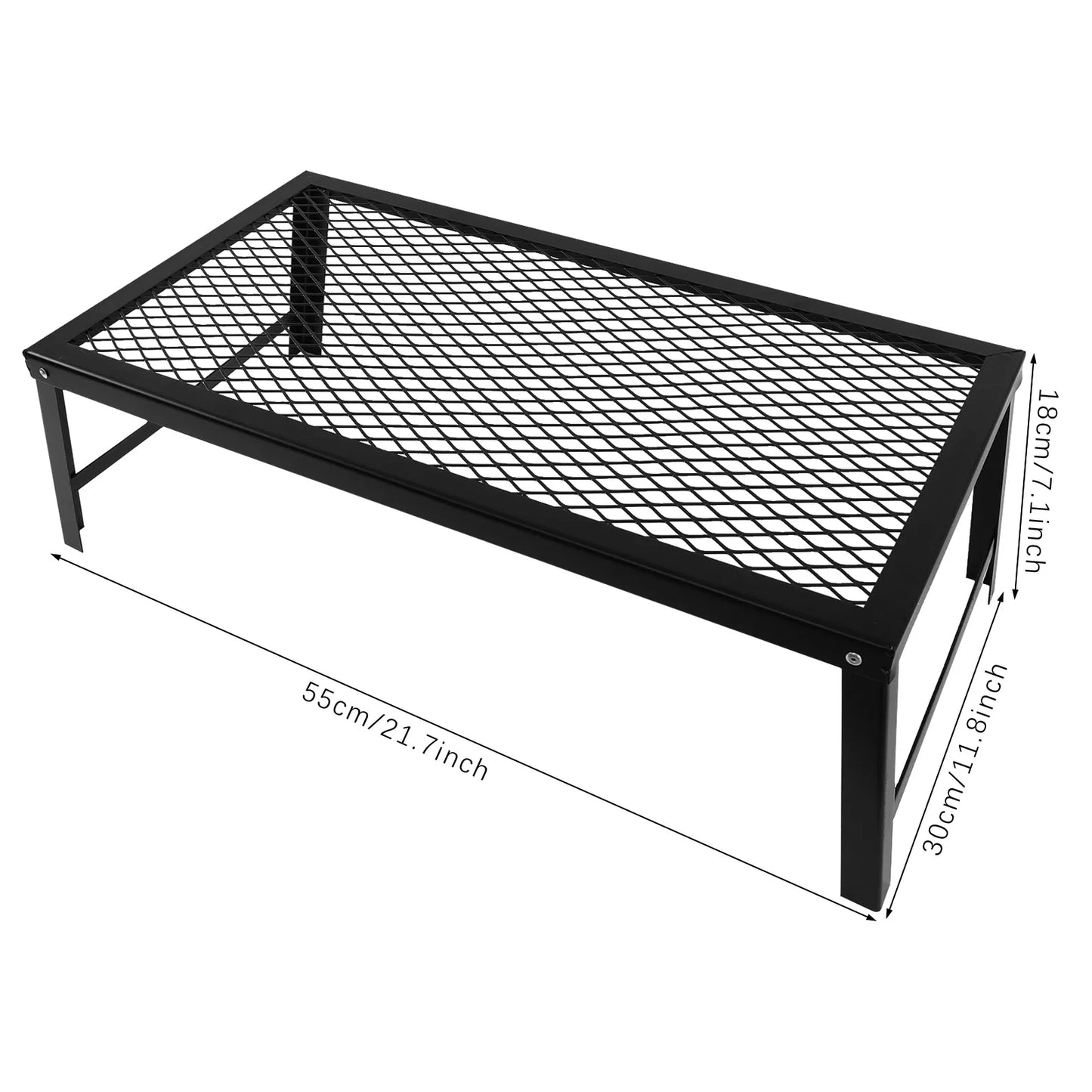 Folding Camping BBQ Grill — Portable Mesh Tabletop