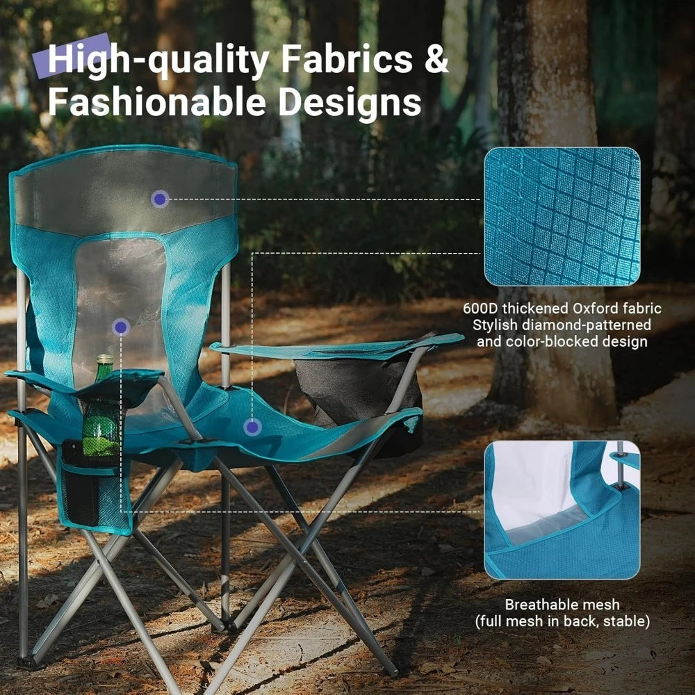 Folding Outdoor Chair with Cup Holder