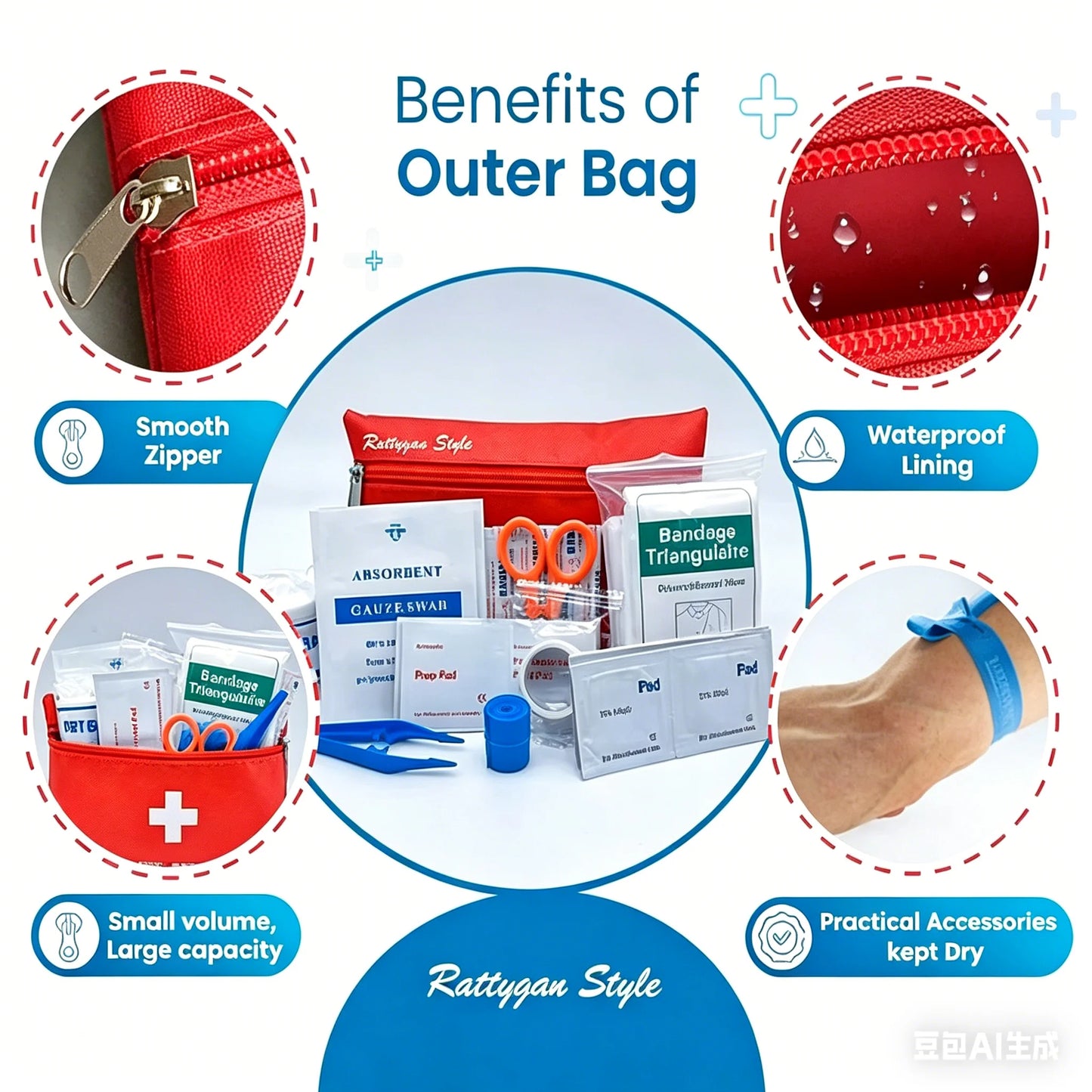 Travel Survival First Aid Kit