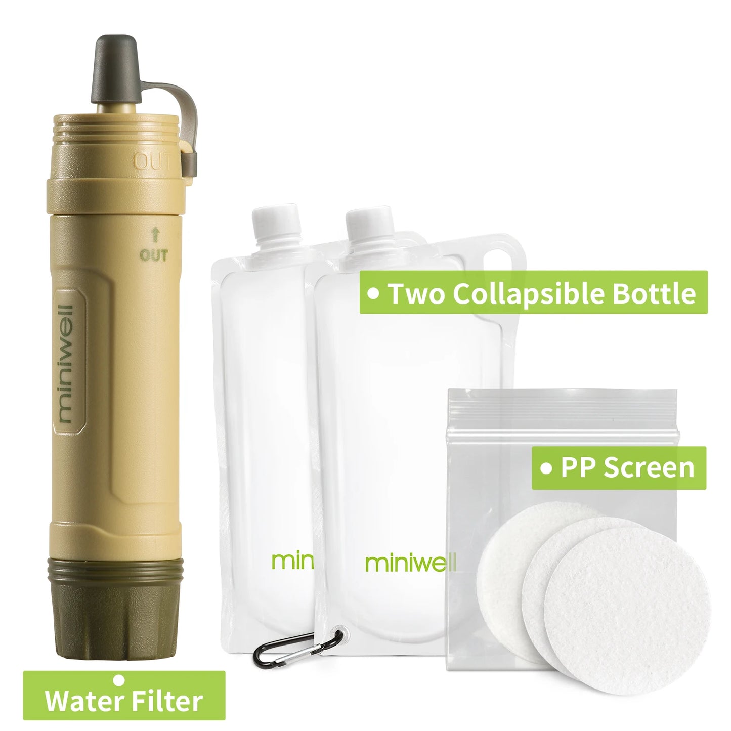 Portable Survival Outdoor Water Filter Straw