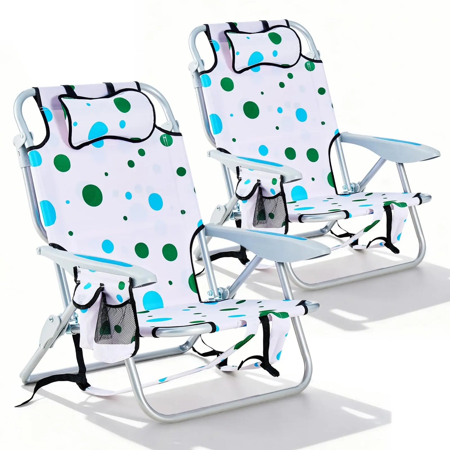 High Backpack Beach Chairs 2 Pk