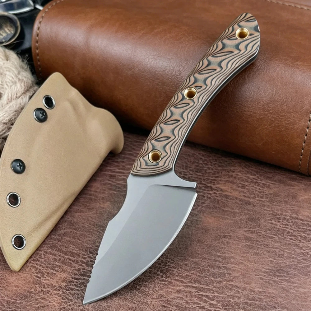 Fixed Blade Knife — 8Cr13MoV Stainless Steel, High Hardness