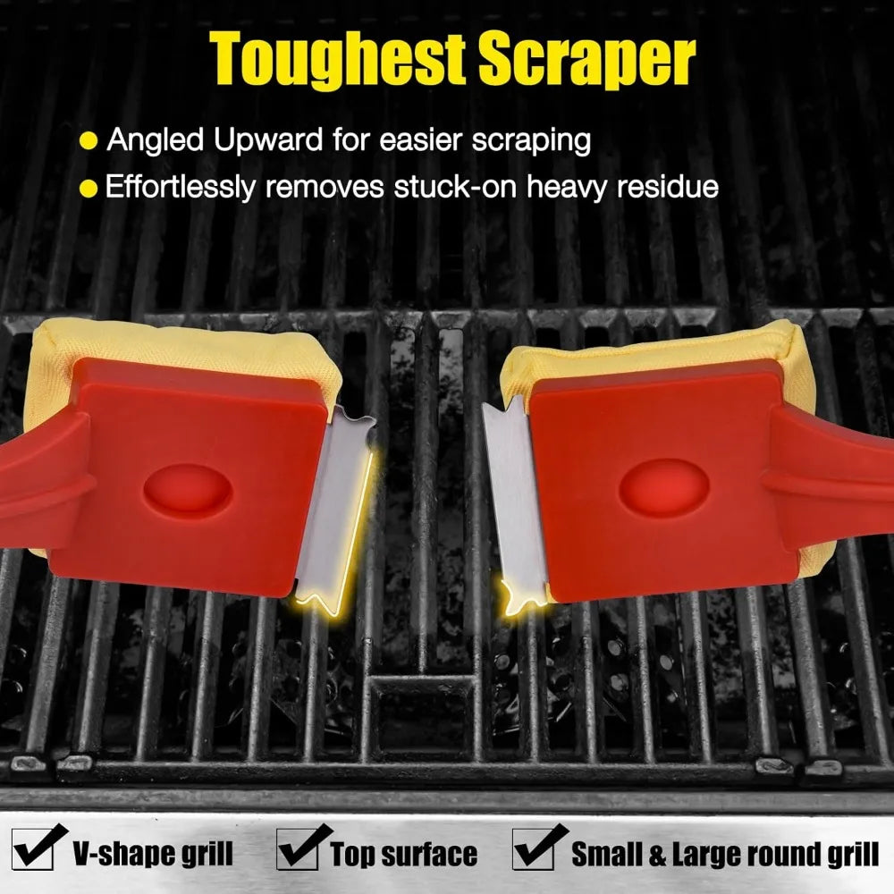 Steam Cleaning Bristle Free Grill Brush, Safe for All Grills