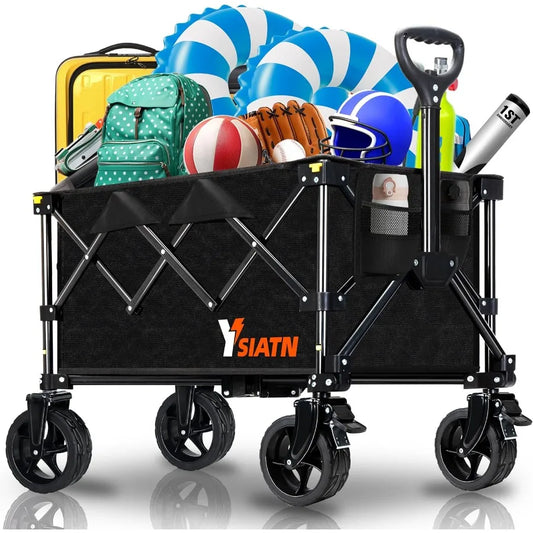 Foldable Beach Cart with All-Terrain Wheels