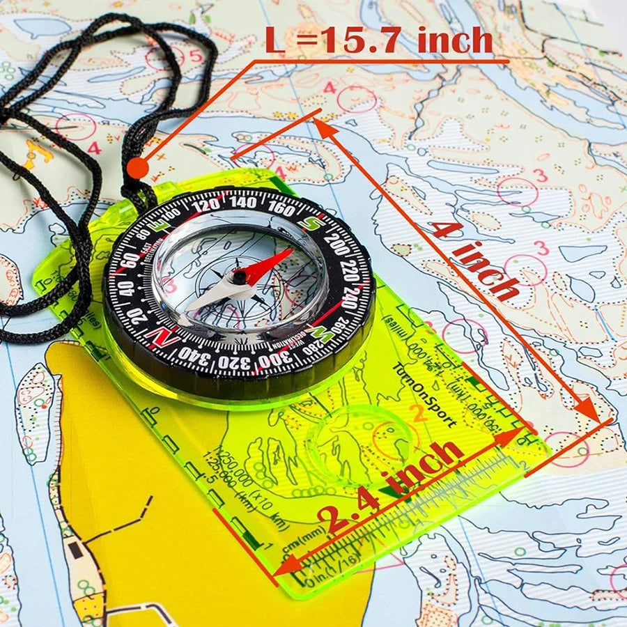 Professional Waterproof Camping Compass – Aluminum Navigation Compass for Hiking & Survival