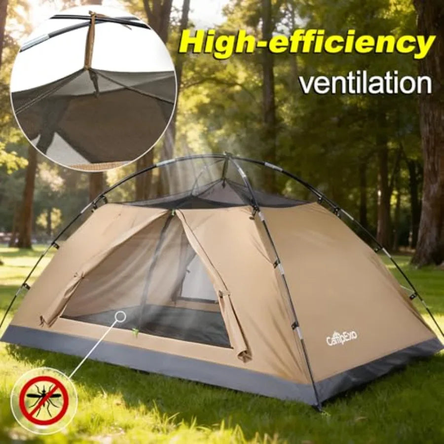 Camping Tent for 1-2 Persons, Lightweight Waterproof with Carry Bag
