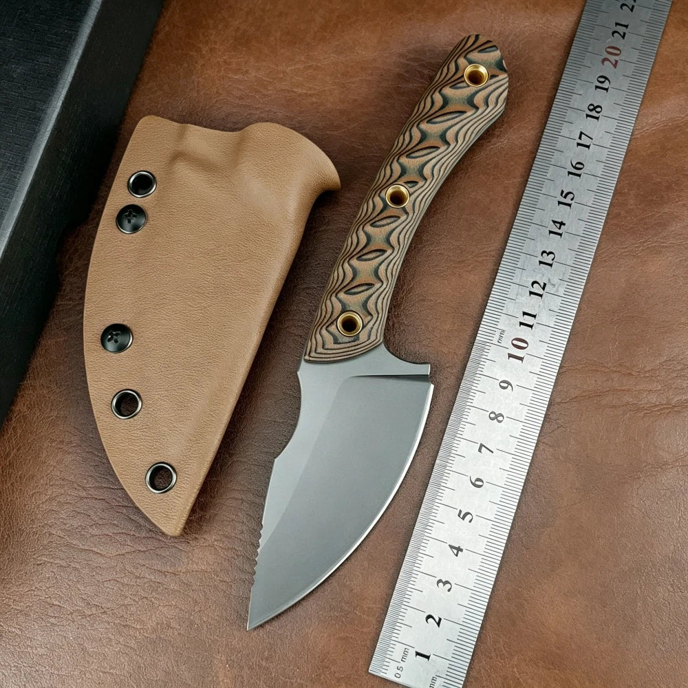 Fixed Blade Knife — 8Cr13MoV Stainless Steel, High Hardness