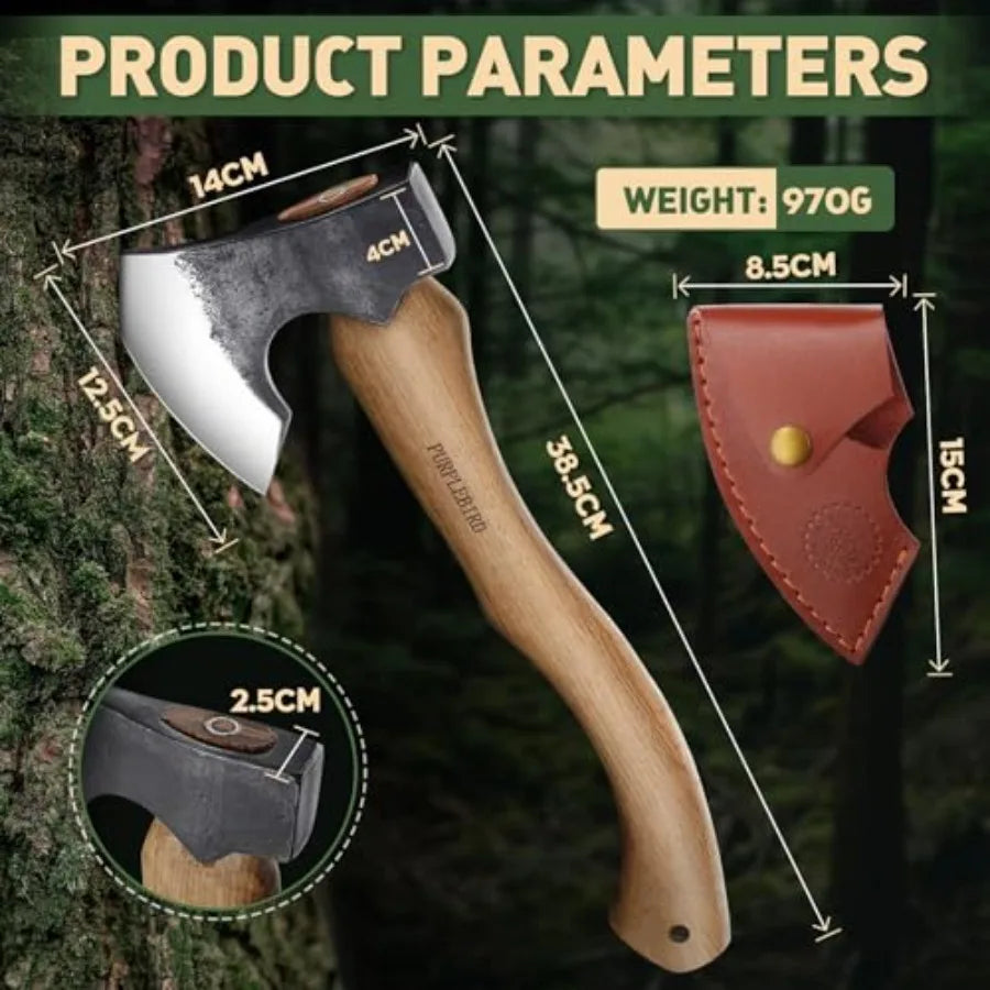 15 Inch Carbon Steel Bushcraft Axe