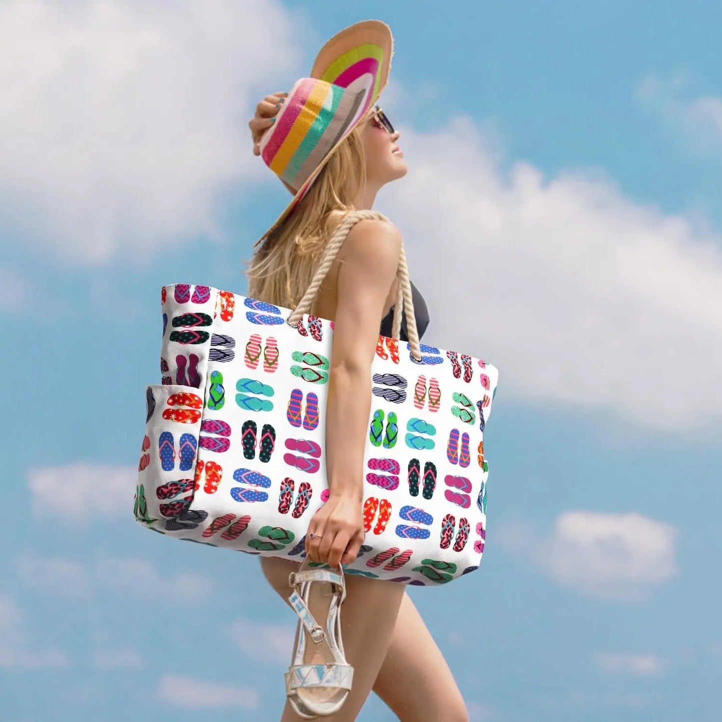 Large Waterproof Beach Tote Bag
