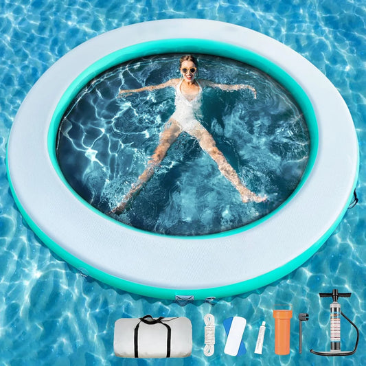 Round Floating Ring – Inflatable Water Hammock for Pool & Lake