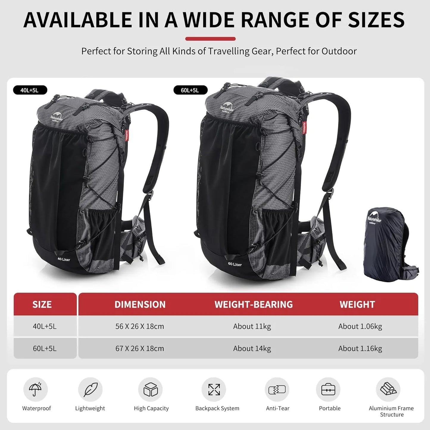 40L / 60L Outdoor Hiking Backpack