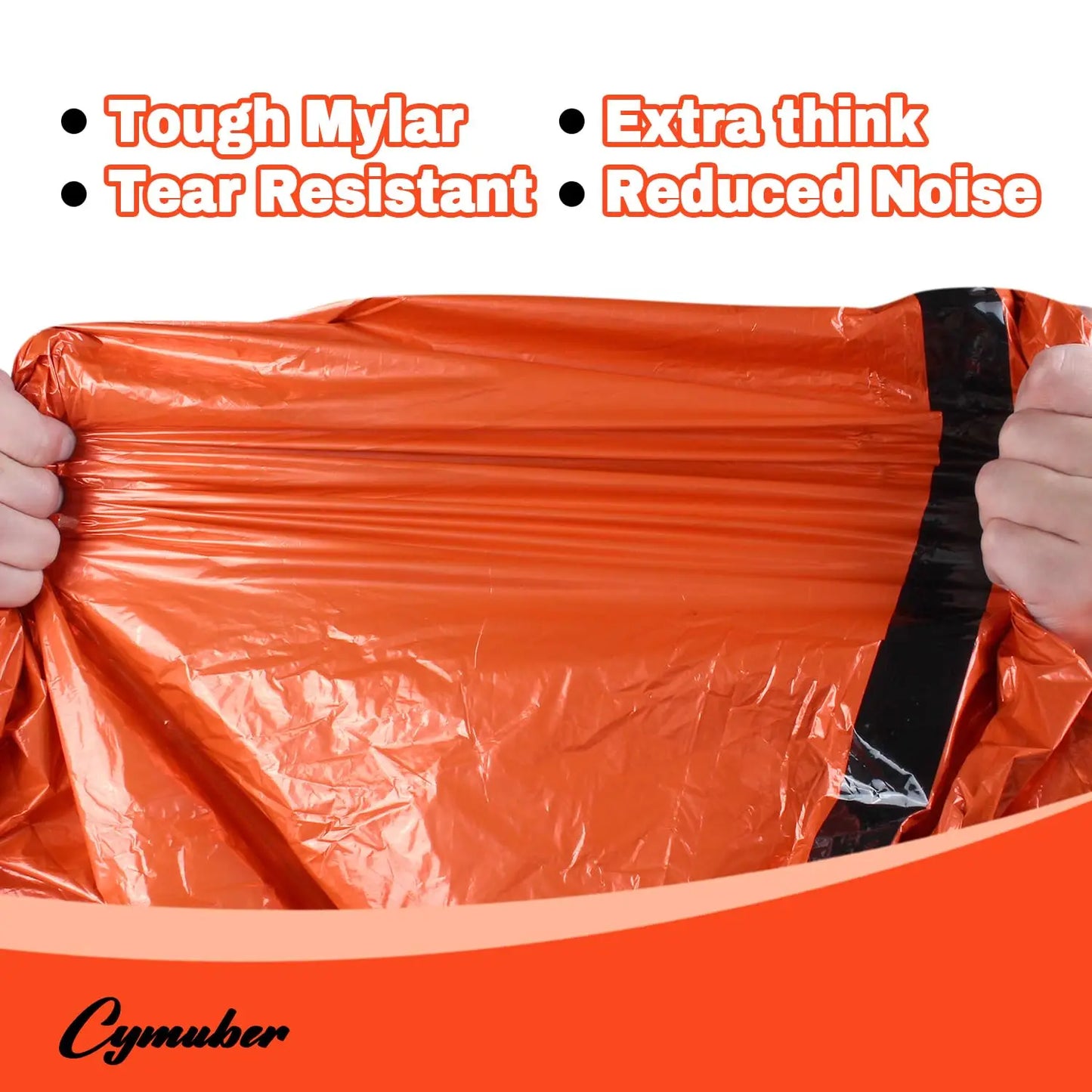 Emergency Sleeping Bag 2-Pack | Survival Shelter | Lightweight Thermal Bag for Camping & Hiking