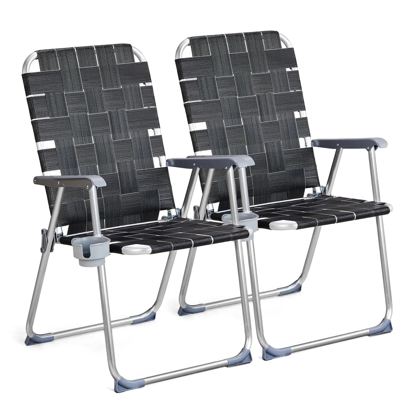 2 Pack Aluminum Folding Chairs