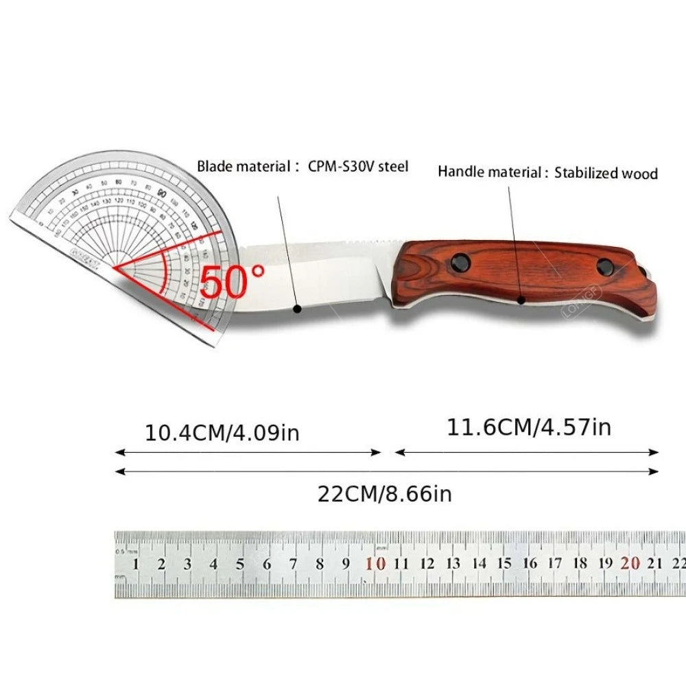 BM 15002 Fixed Blade Knife with Sheath — Multi-Function Outdoor Survival