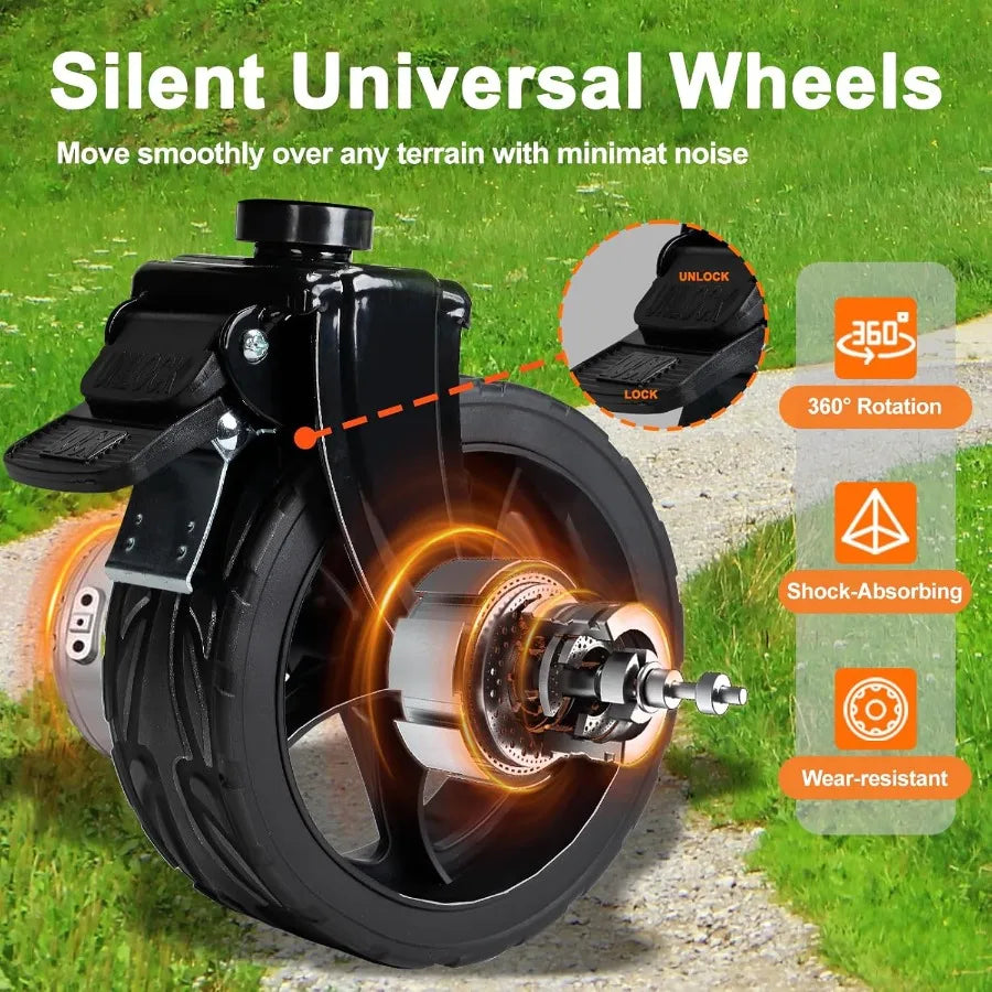 Foldable Beach Cart with All-Terrain Wheels