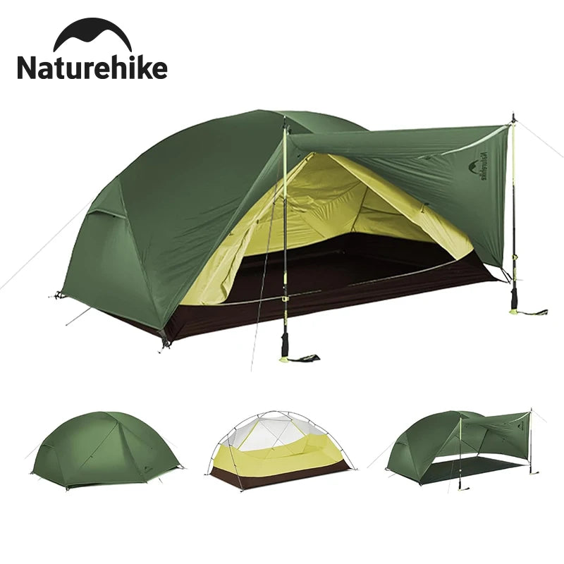 Camping Tent 2-3 Person 210T Polyester 3 Season Tent