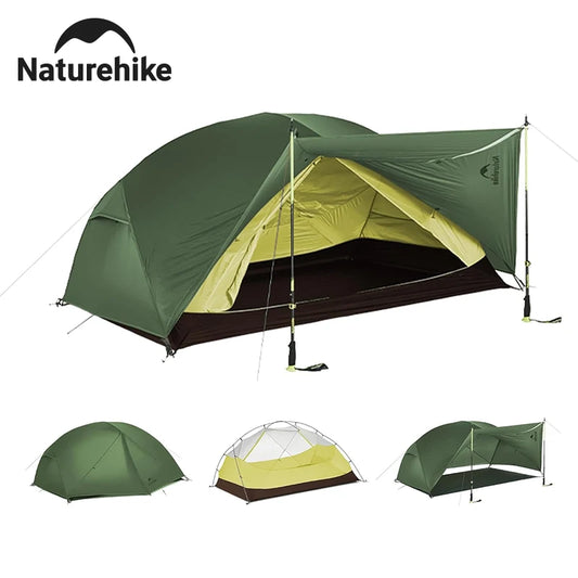 Camping Tent 2-3 People 210T Polyester 3 Season Tent