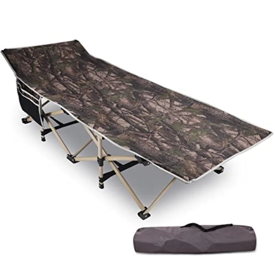 XL Camping Cot – 500 lb Capacity, All-Season