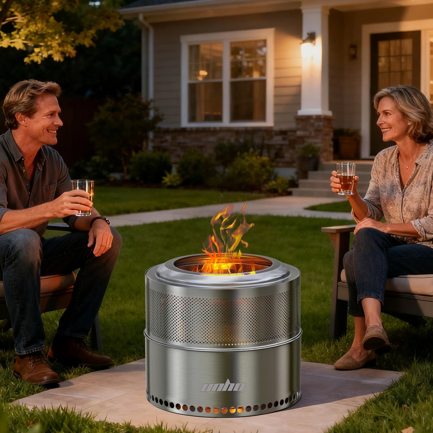 Stainless Steel Firepit with Carry Bag