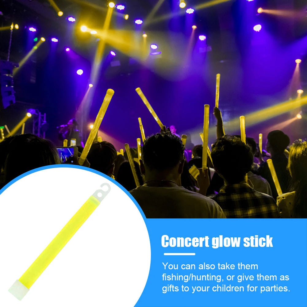 LED Glow Sticks – 6 Inch Survival Light Sticks for Camping, Hiking & Emergency SOS