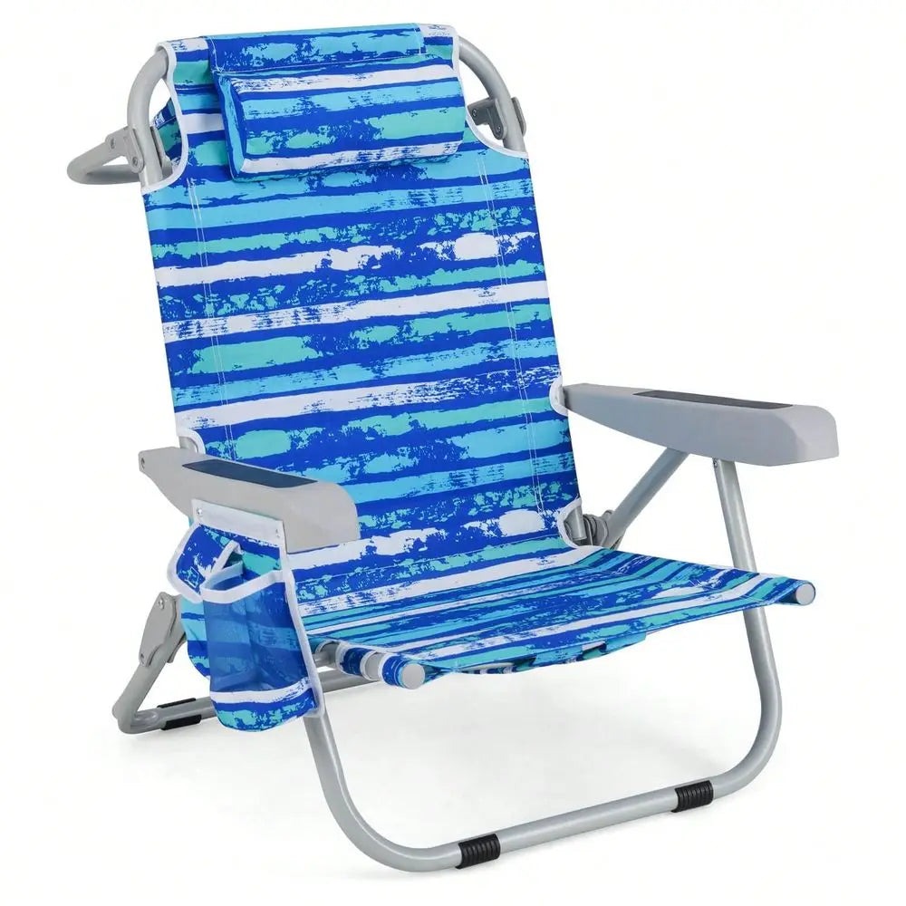Folding Beach Chair for Adults | Lightweight Aluminum Chair with Storage Bag