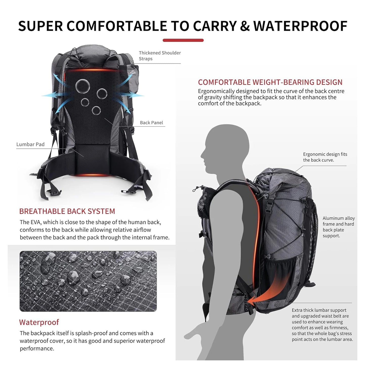 40L / 60L Outdoor Hiking Backpack