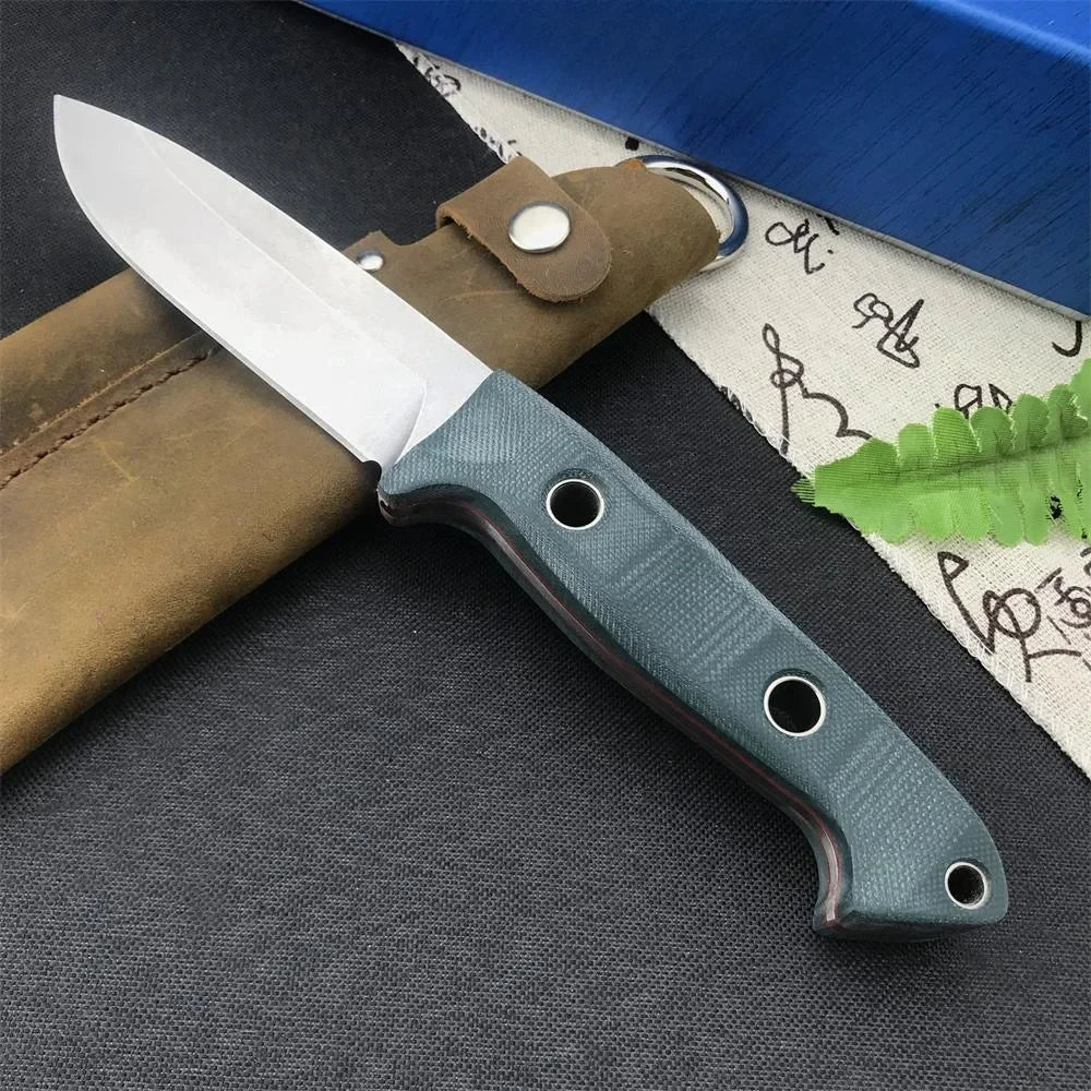 BM 162 Fixed Blade Knife — S30V Steel, G10 Handle, Cowhide Sheath