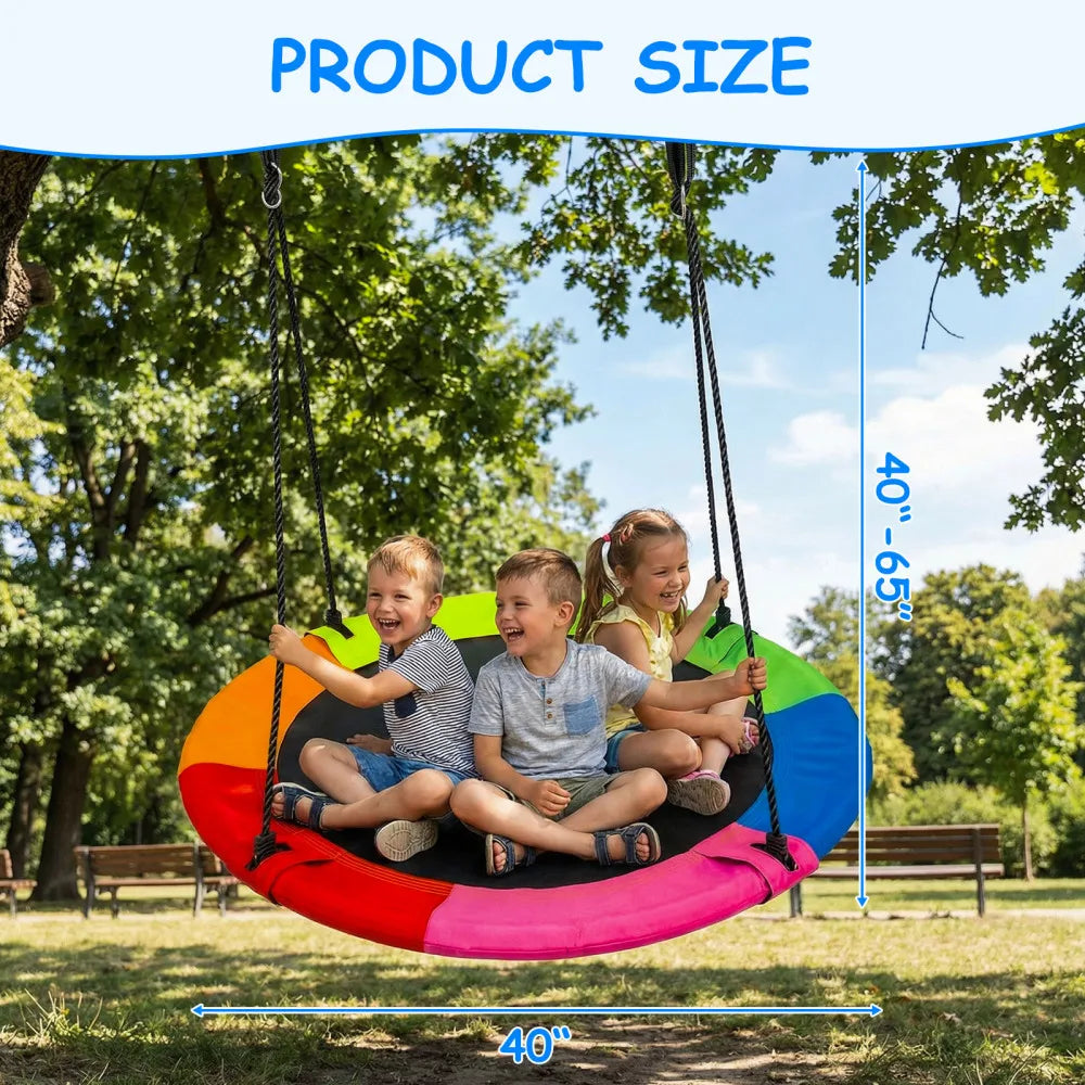 40-inch Rainbow Saucer Swing