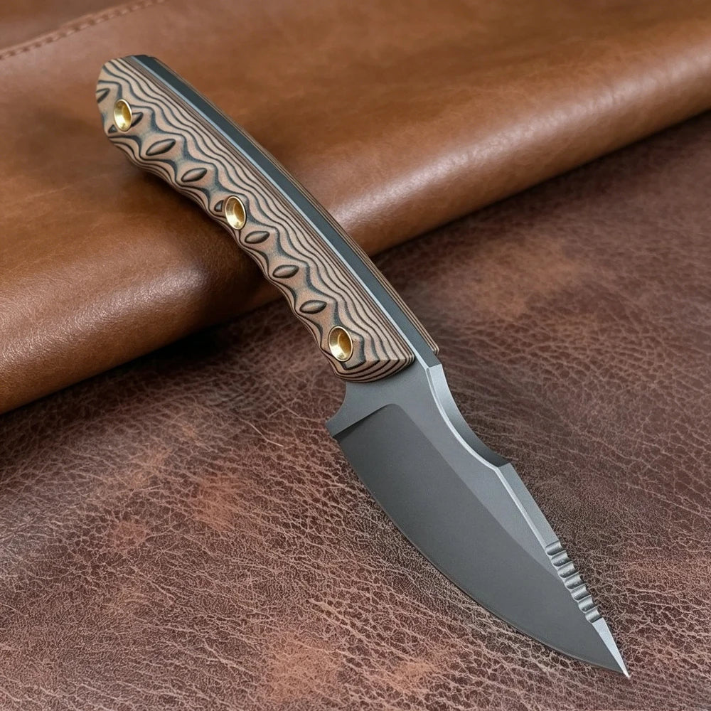 Fixed Blade Knife — 8Cr13MoV Stainless Steel, High Hardness