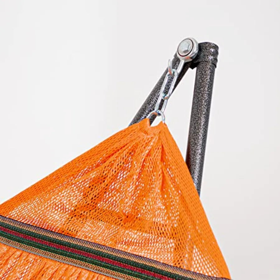 Hammock with Collapsible Steel Stand 450 LB Capacity and Carrying Case