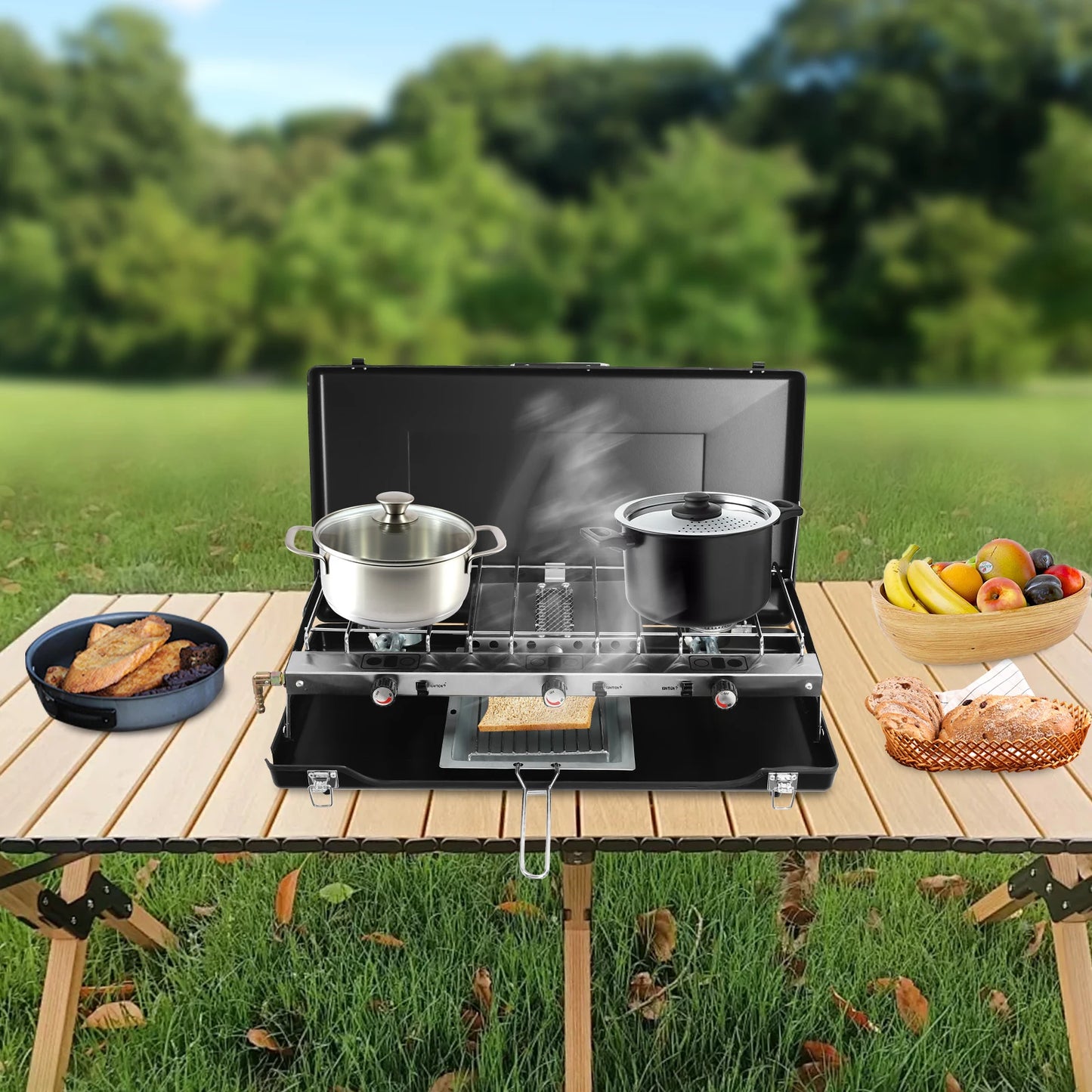 4.5kW Portable Gas Camping Stove – High-Output Burner for Camp Cooking & BBQ