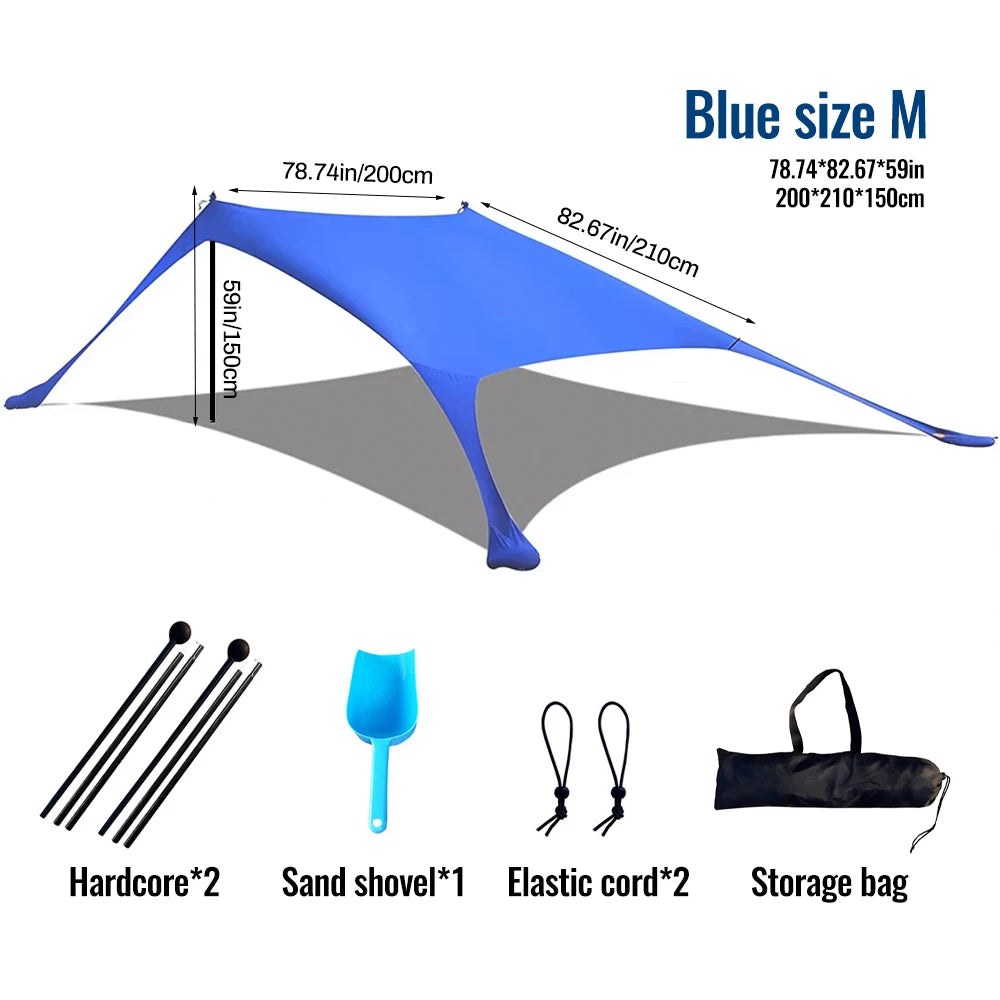Lycra Beach Canopy Tent UV Protection