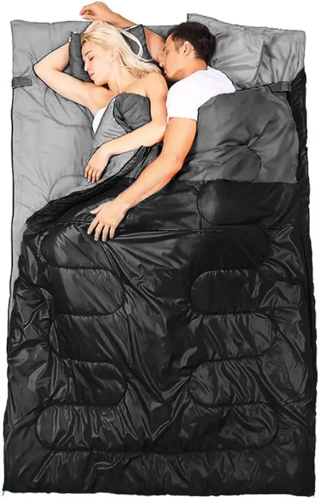 Double Sleeping Bag for 2 Adults | Queen XL, All-Season, -20°C to -35°C