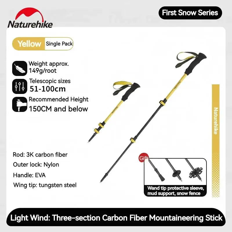 Hiking Stick- Carbon Fiber 3 Section
