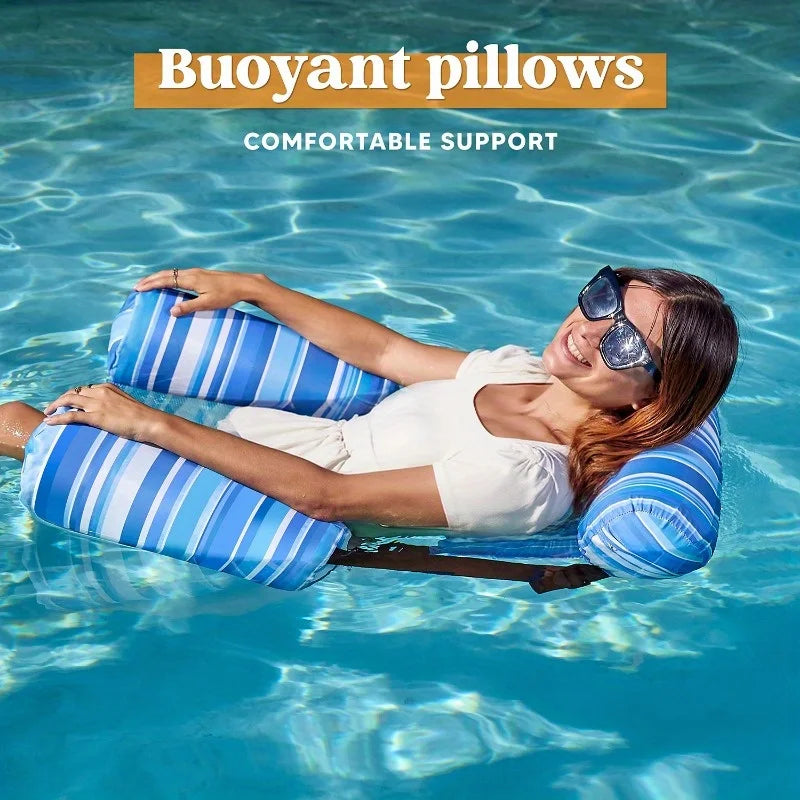 Inflatable 2 Packs Floating Lounge Chairs