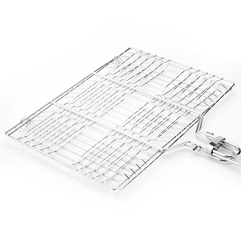 Folding Outdoor Camping Stainless Steel BBQ Rack