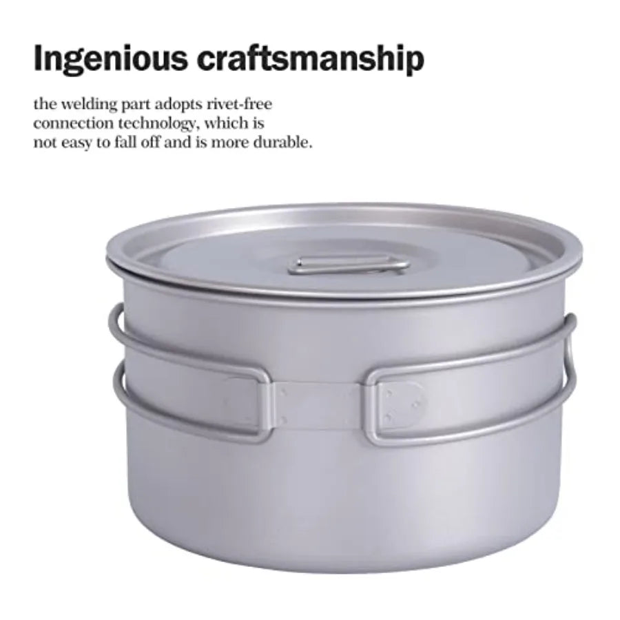 Titanium Pots Set with Lid 
1.2L+1.8L+2.4L